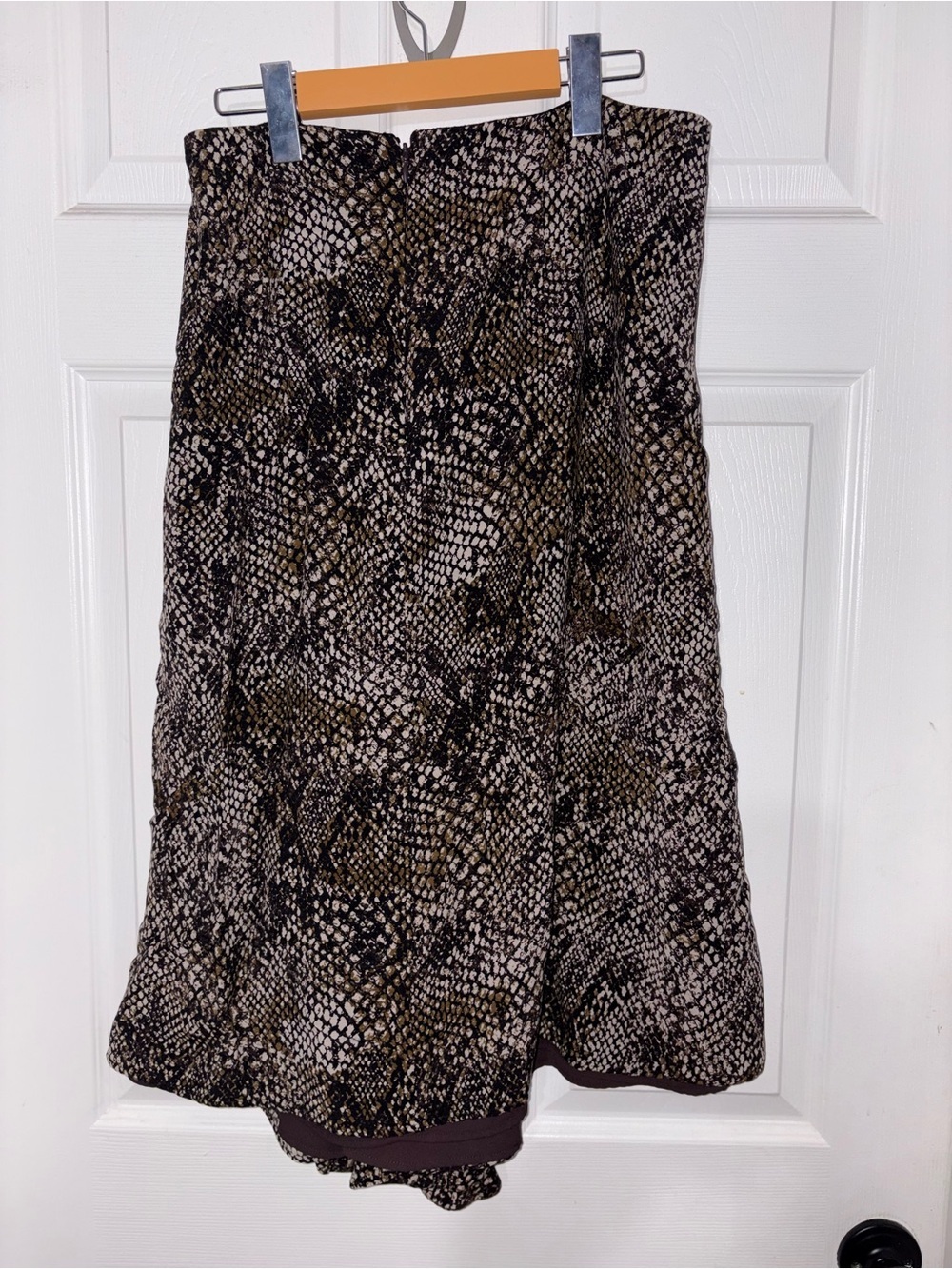 Hobbs London Snake Print Flowy Midi Skirt UK 12 / US 8 - Picture 4 of 5